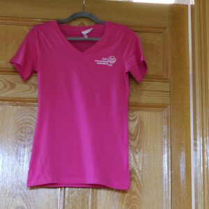 T-shirt col en V pour femme avec logo PNWW